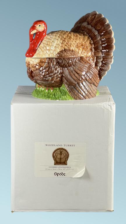 Spode Woodland Turkey Covered Centerpiece Dish (1 of 5)