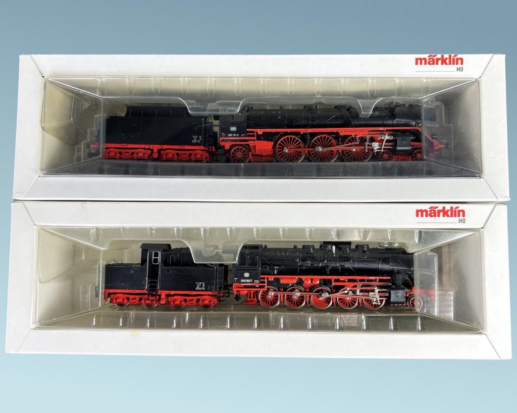 Marklin 3084 & 3085 Steam Locomotives w/ Tenders: Marklin 3084 & 3085 Steam Locomotives with Tenders. New in boxes.