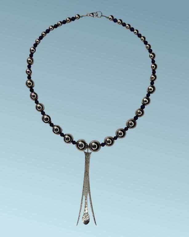 Sterling Silver & Lapis Lazuli Necklace (1 of 5)