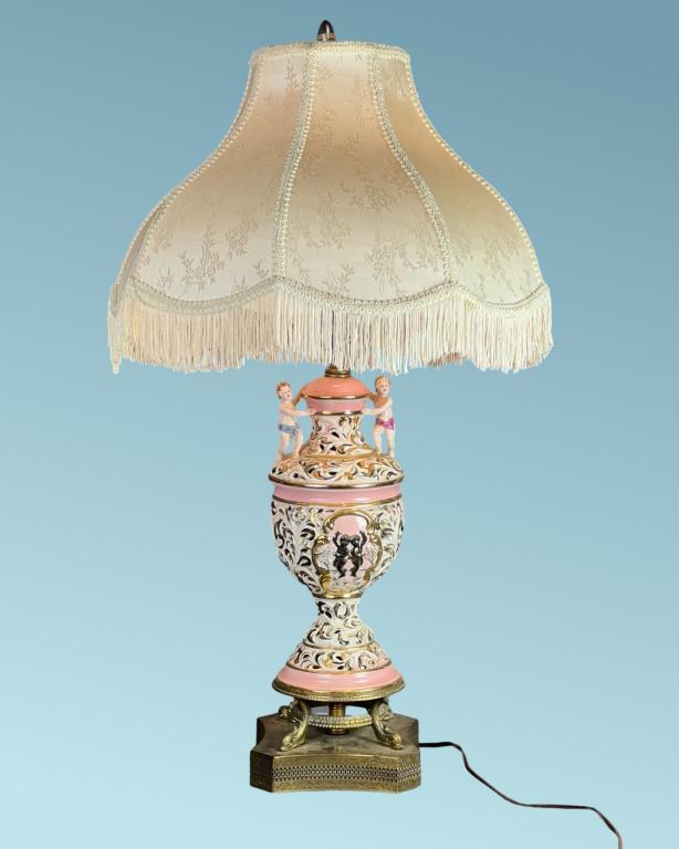 Vintage Capodimonte Italian Table Lamp (1 of 5)