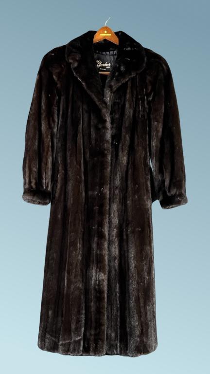 Real Mink Fur  Full Length Coat- Size L (1 of 10)