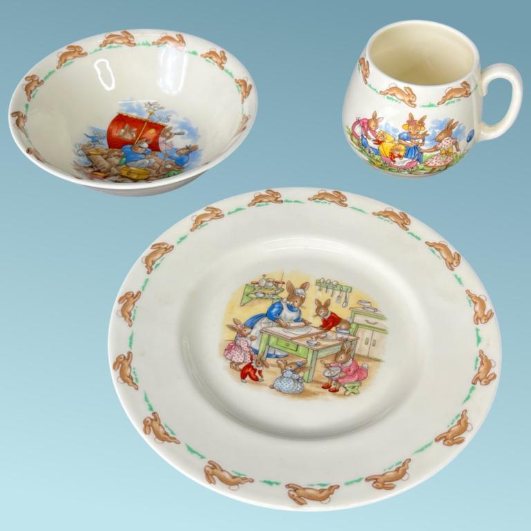 Royal Doulton Bunnykins Children China Set (1 of 6)