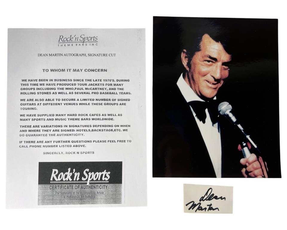 Dean Martin Autograph/ Signature w/ Photograph (1 of 3)