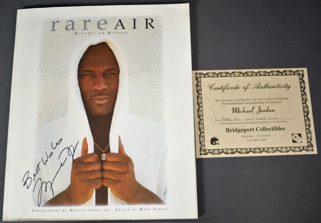 Michael Jordan Signed/ Autographed Rare Air Book (1 of 3)