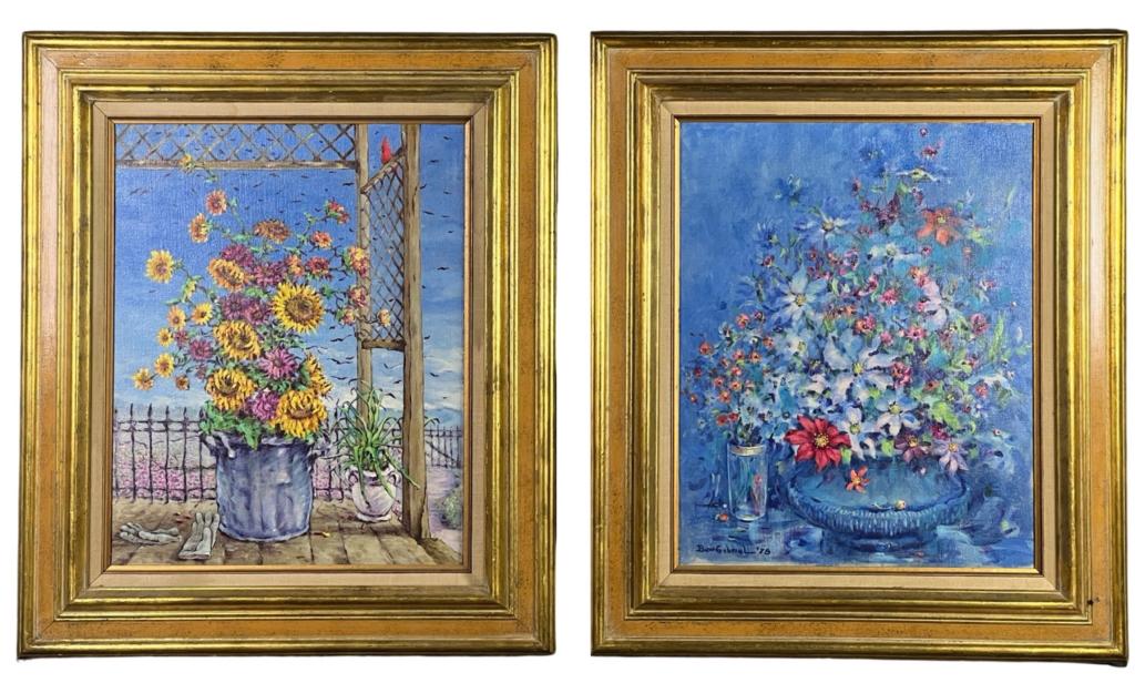 Ben Gabriel- Pair of Still LIfe Acrylic Paintings (1 of 7)