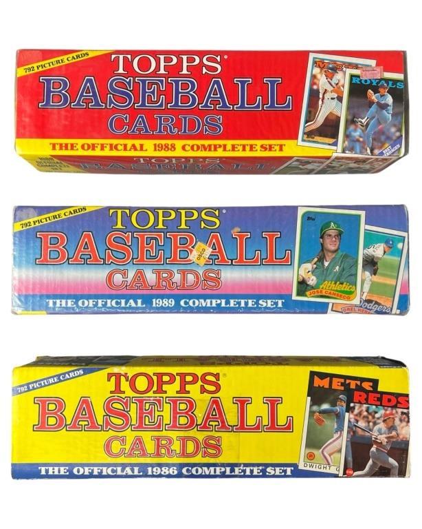 Topps Baseball Cards- 1986, 1988, 1989 Sets (1 of 4)