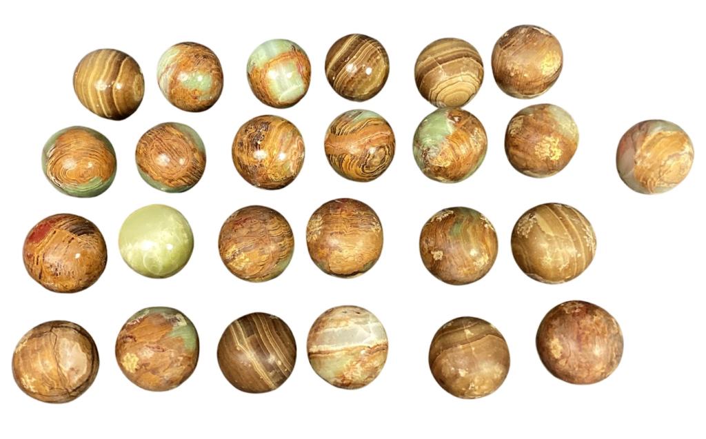 Vintage Genuine Onyx Gear Shift Knobs/ Door Pulls (1 of 3)