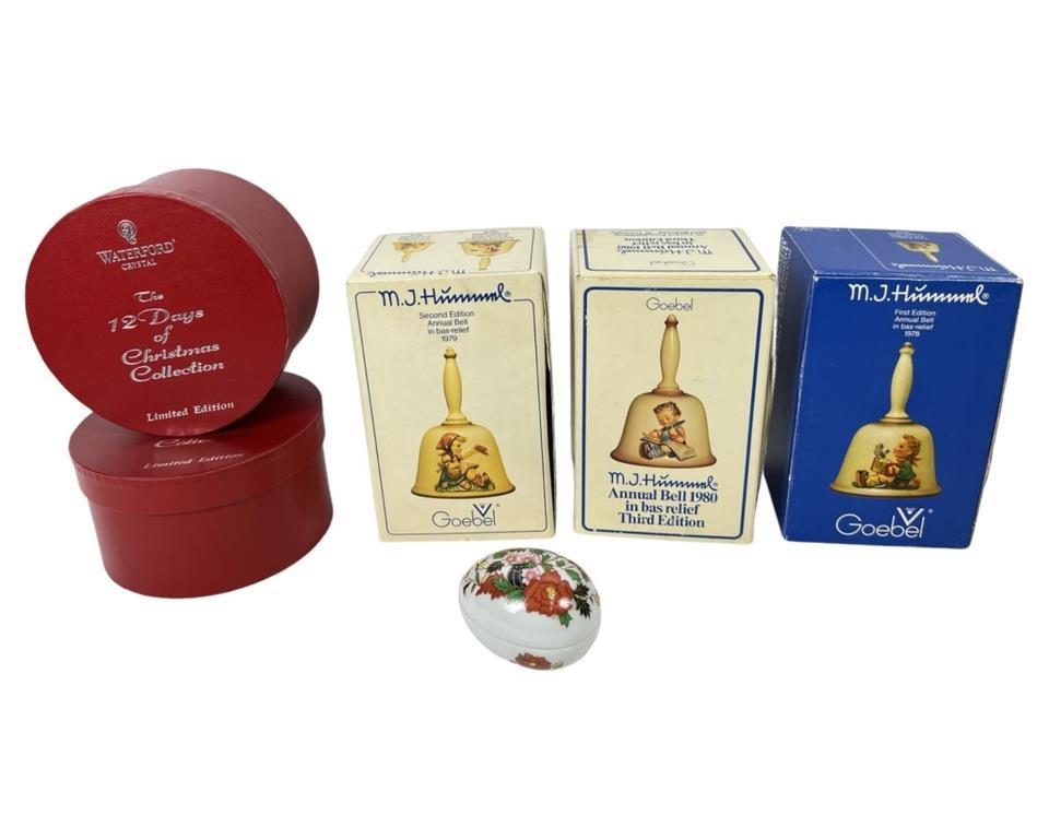 Waterford Crystal & Hummel Goebel Christmas Bells (1 of 12)