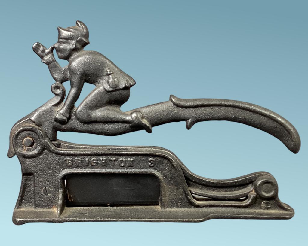 Antique Brighton 3 Cast Iron Cigar/ Tobacco Cutter (1 of 4)