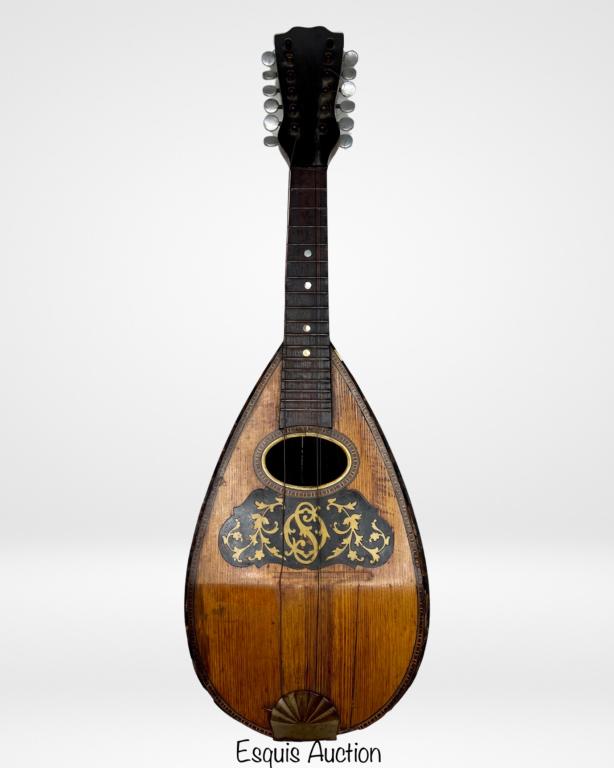 Antique Italian  Bowlback Mandolin (1 of 9)