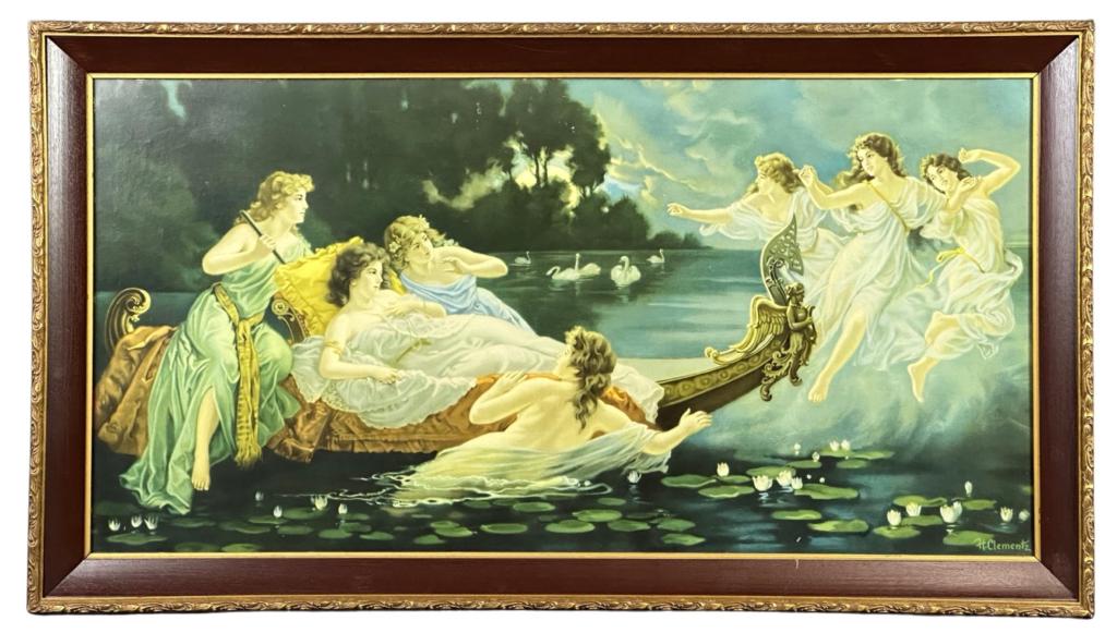 Hermann Clementz- Nymphes Chromolithograph (1 of 3)