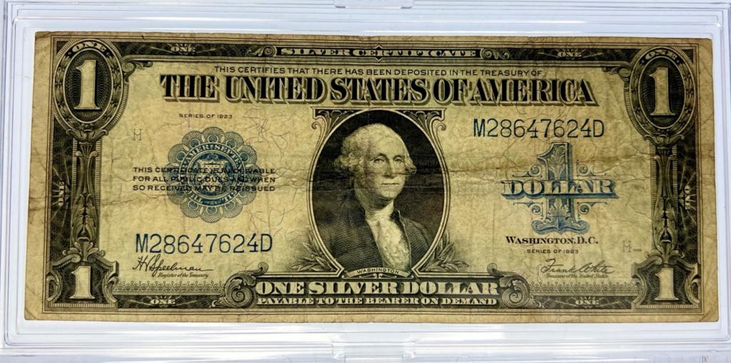 1923 Silver Certificate One Dollar Bill Banknote (1 of 2)