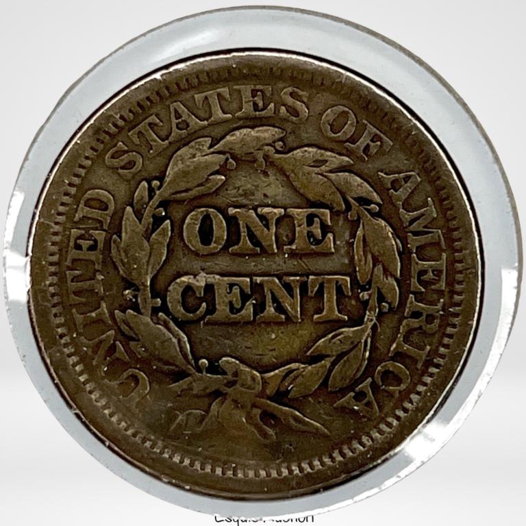 1846 Large Liberty Head One Penny Cent Coin (1 of 2)