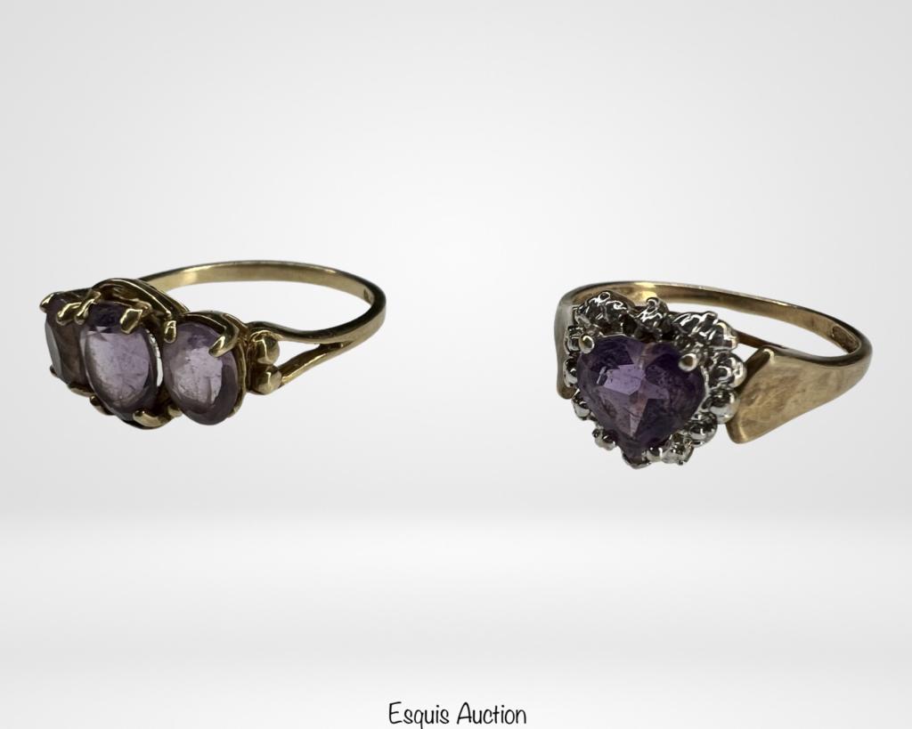 Two 10k Gold Ladies Rings (1 of 9)