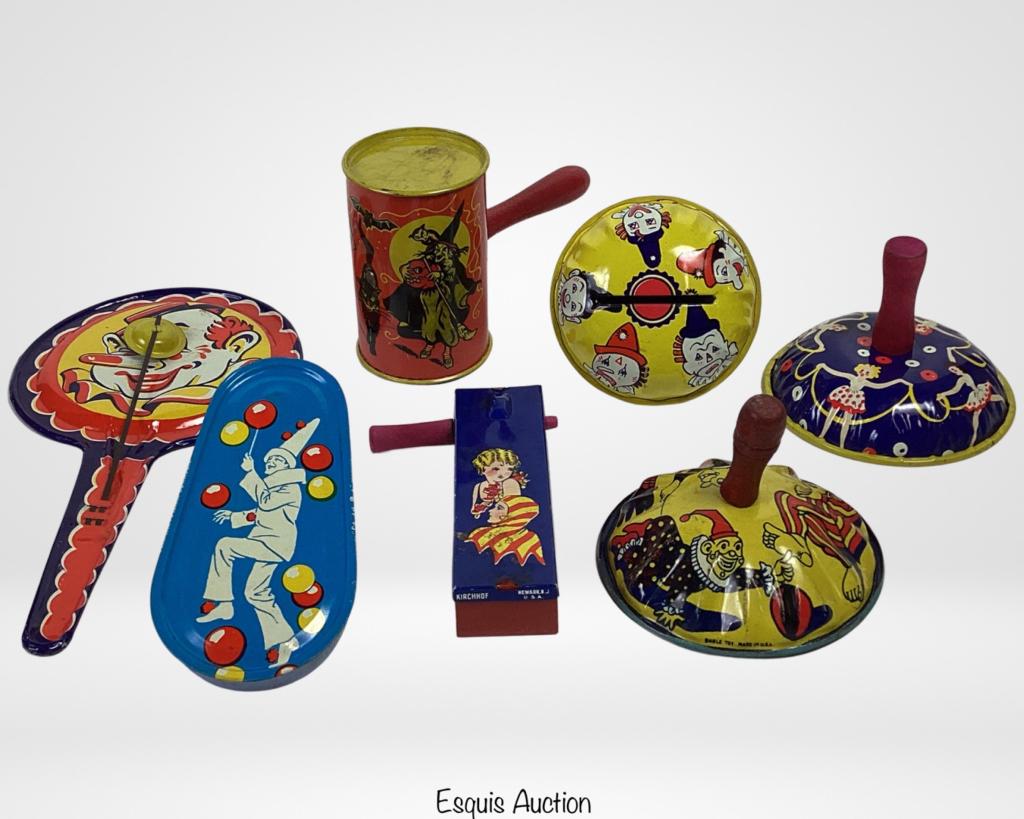 Vintage Tin Litho Noisemakers Toys- Kirchhof, (1 of 6)