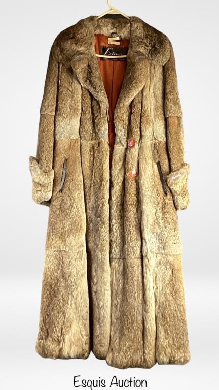 Ladies Genuine Mink Fur Full Length Coat Sz 12 (1 of 6)