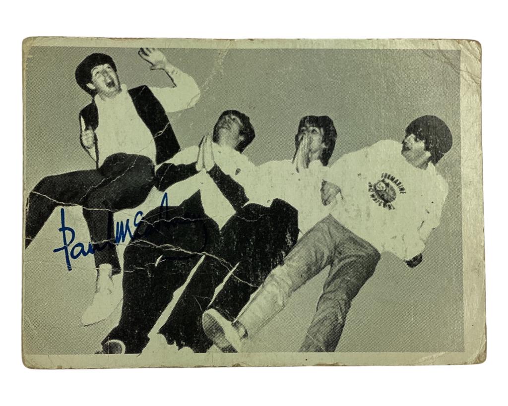 Beatles Paul McCartney Signed Collector Card (1 of 2)