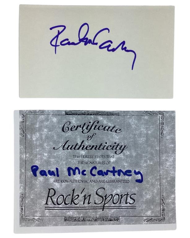 Paul McCartney Signature/ Autograph (1 of 3)
