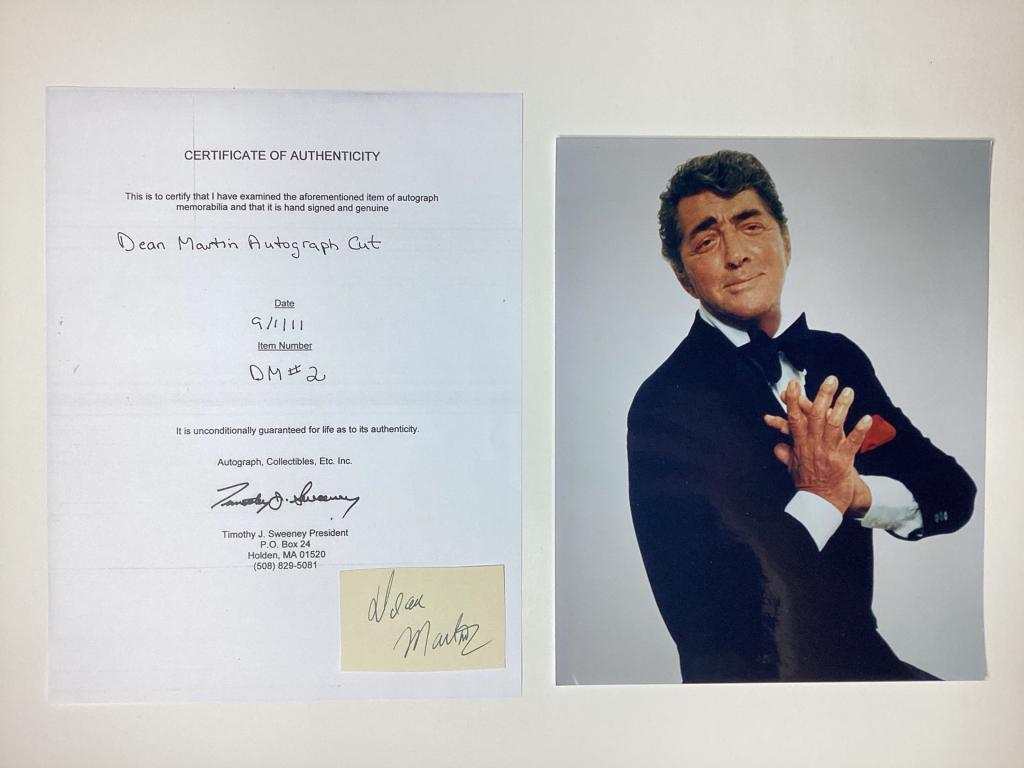 Dean Martin Signature/ Autograph w/ Photograph (1 of 4)