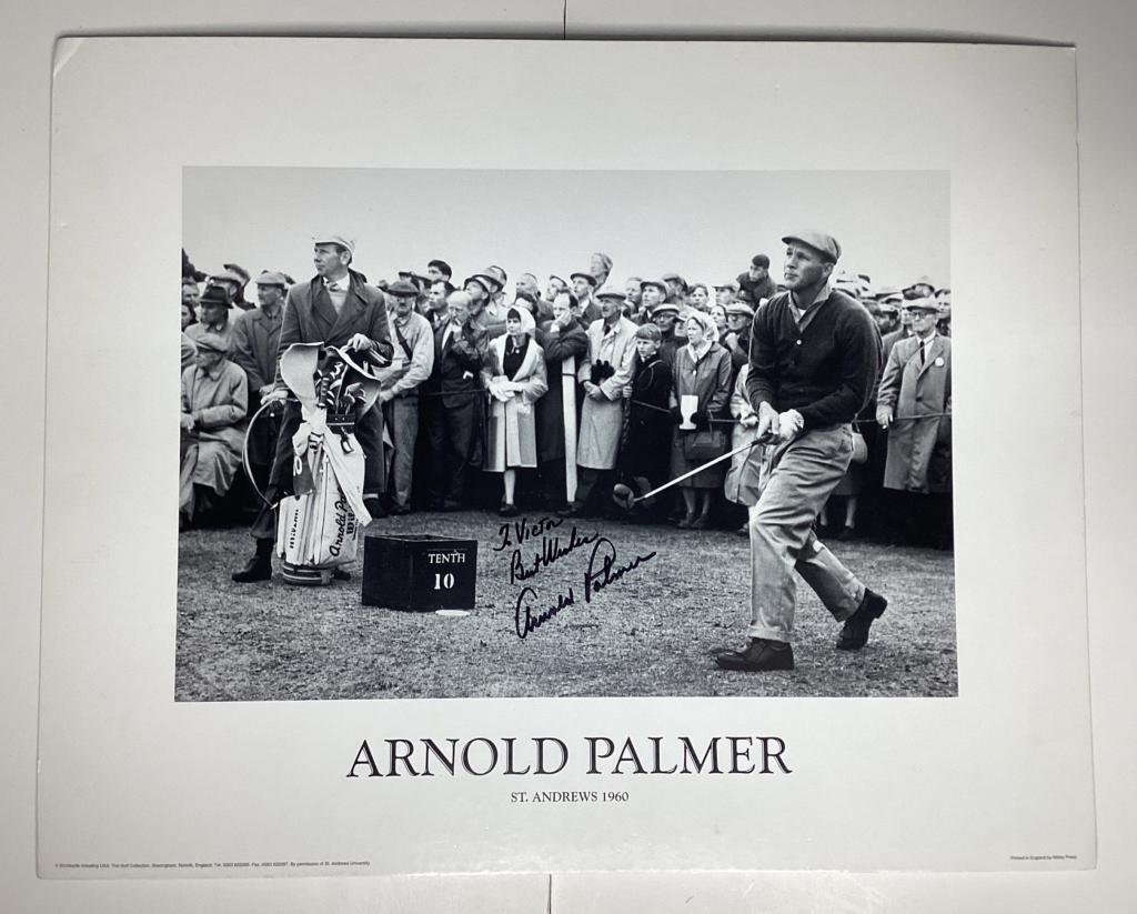 Arnold Palmer Signed/ Autographed Golf Poster (1 of 2)