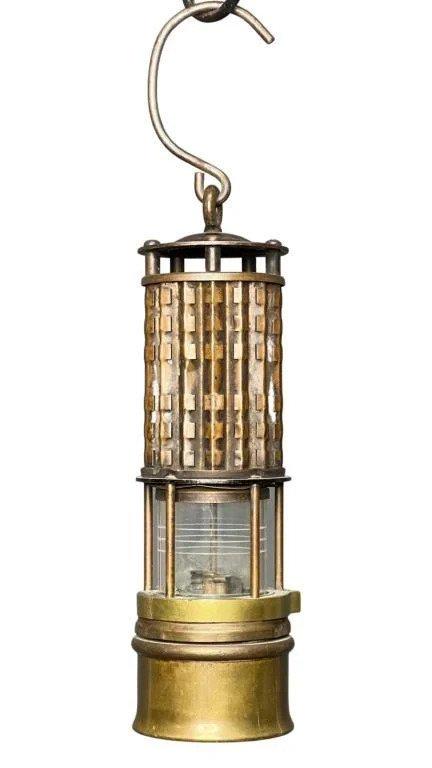Antique Wolf Safety Lamp Co Miner's Carbide Lamp (1 of 6)