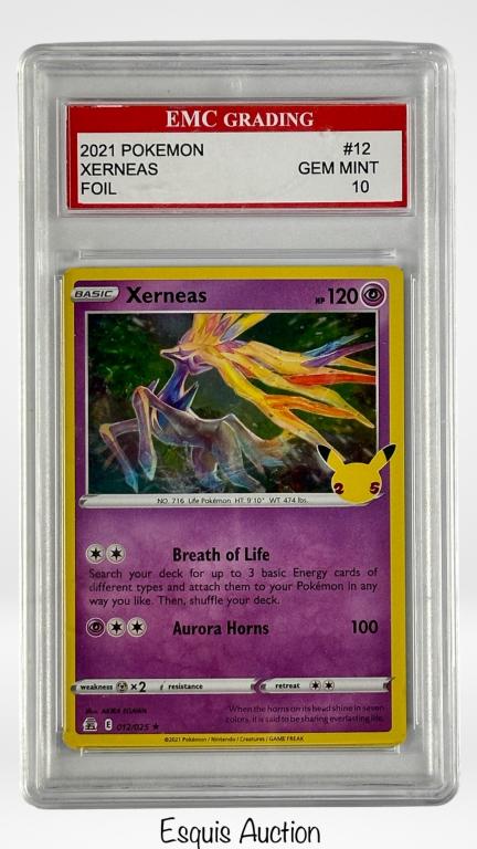 2021 Pokemon Xerneas Foil #12 Gem Mint 10: 2021 Pokemon Xerneas Foil #12. Gem Mint 10. EMC Graded.