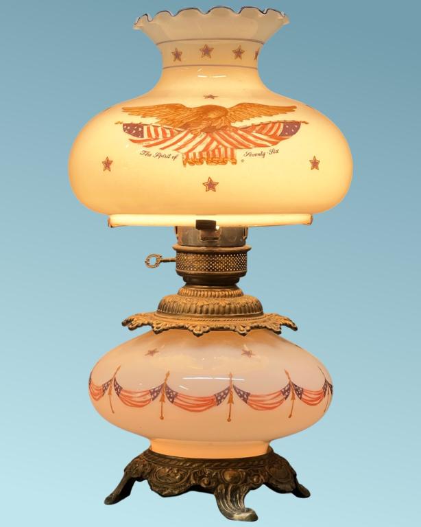 'Spirit of '76" Patriotic Hurricane Table Lamp (1 of 4)