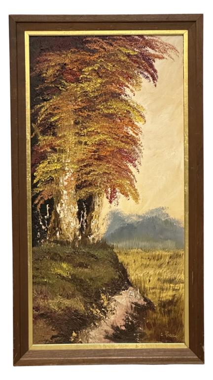 Unknown Artist- Autumn Landscape Oil Painting (1 of 4)
