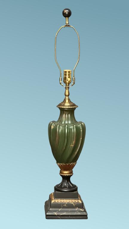 Vintage Traditional Style Lamp on Marble Base (1 of 2)
