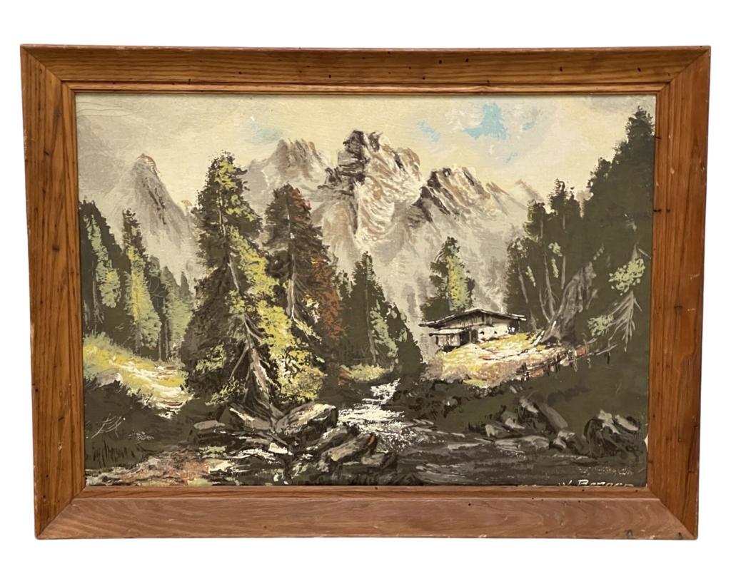 William Bender- Mountain Landscape Oil Painting (1 of 3)