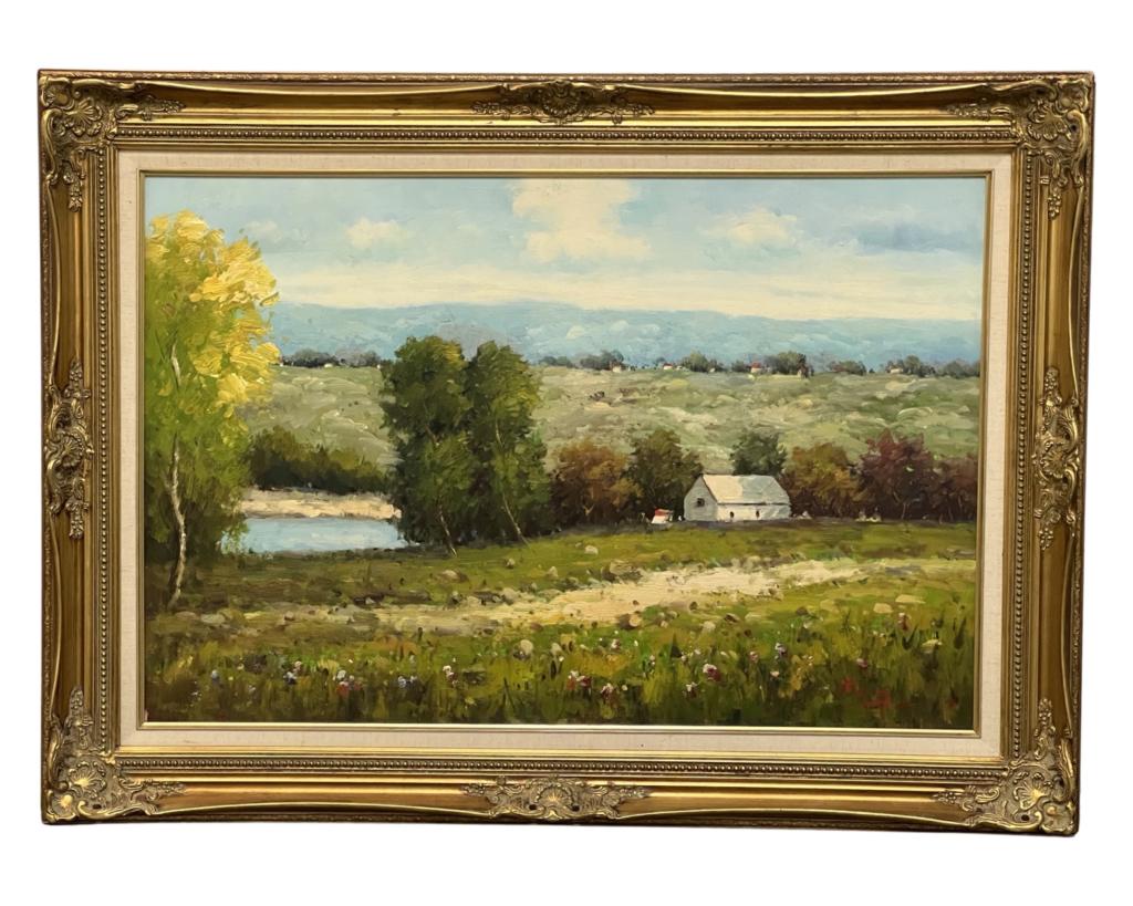 Unknown Artist- Impressionist Landscape Painting (1 of 3)