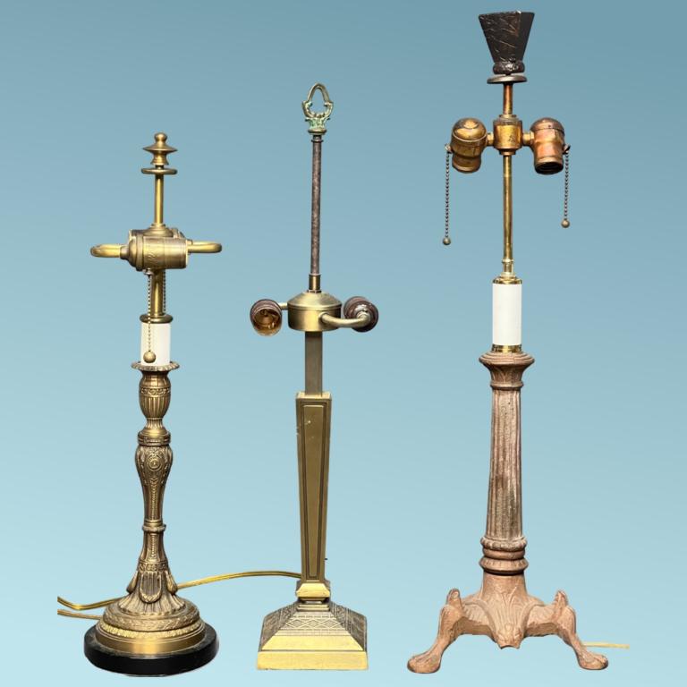 3 Vintage Table Lamps- Oriental Accent (1 of 5)