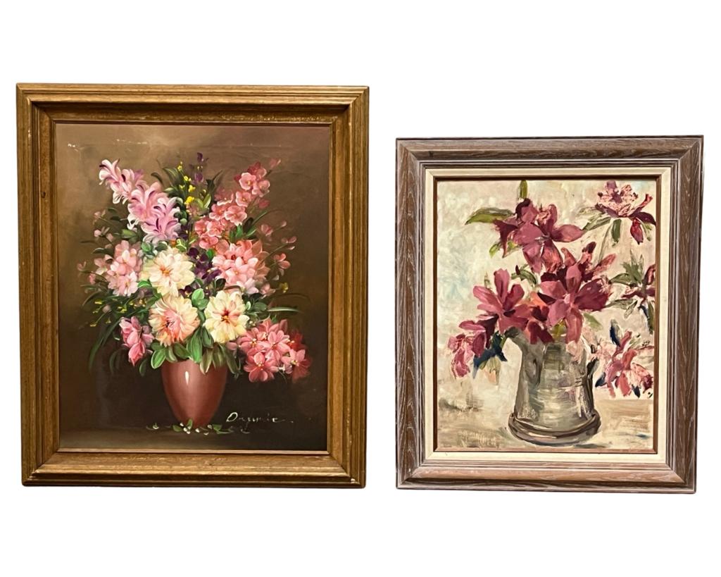 Two Still Life Flowers Oil Paintings (1 of 5)