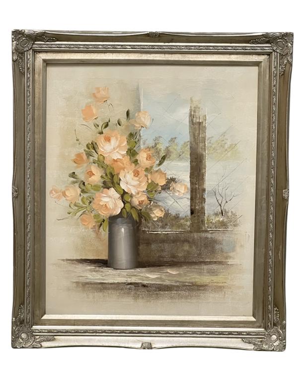 Gardenr- Still Life Flower Vase Oil Painting (1 of 4)
