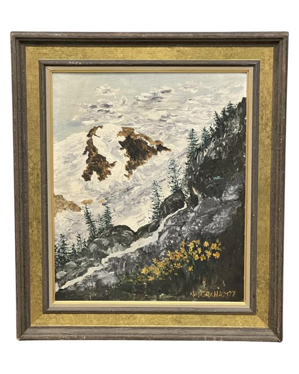 Robert Graham- Winter Mountain Landscape Painting (1 of 3)