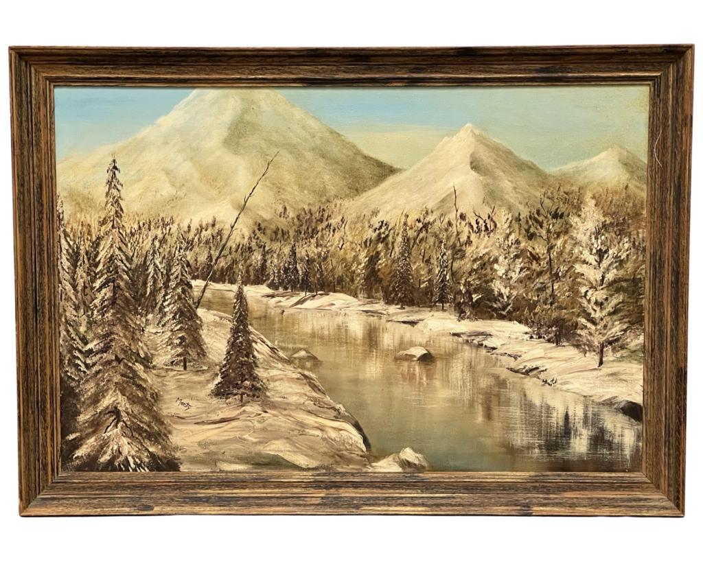 Marty- Mid Century Landscape Oil Painting (1 of 3)