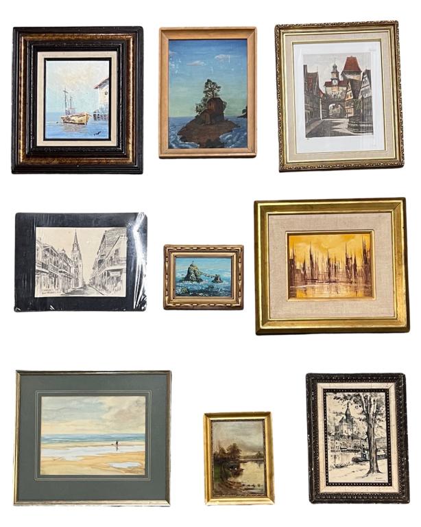 Assortment of Vintage Oil Paintngs/ Framed Art (1 of 10)