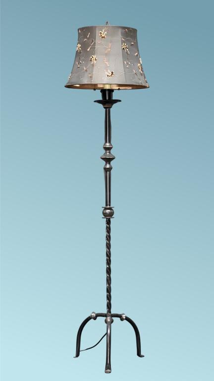 Wrought Iron Double Socket  Floor Lamp (1 of 4)