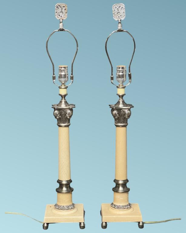 Pair of Vintage Neoclassical Table Lamps (1 of 4)