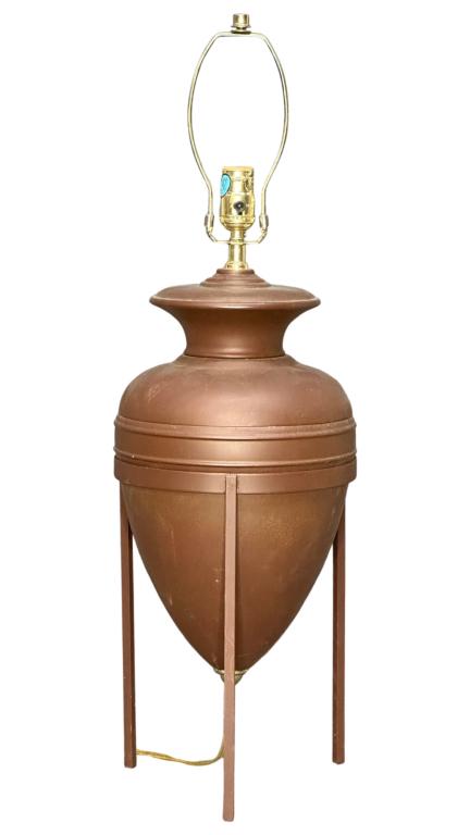 Large Vintage Amphora Metal Table Lamp (1 of 3)