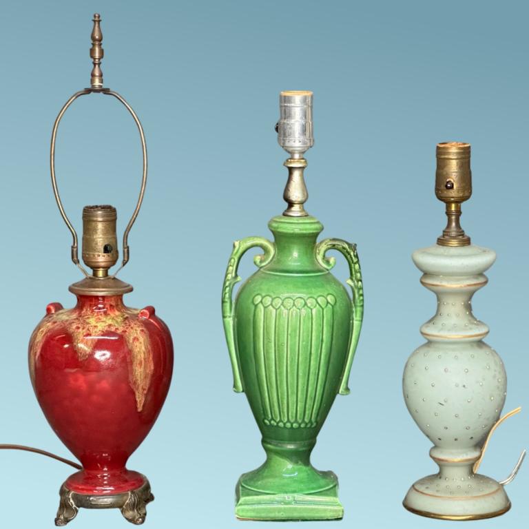 3 Vintage 1960's Table Lamps (1 of 2)
