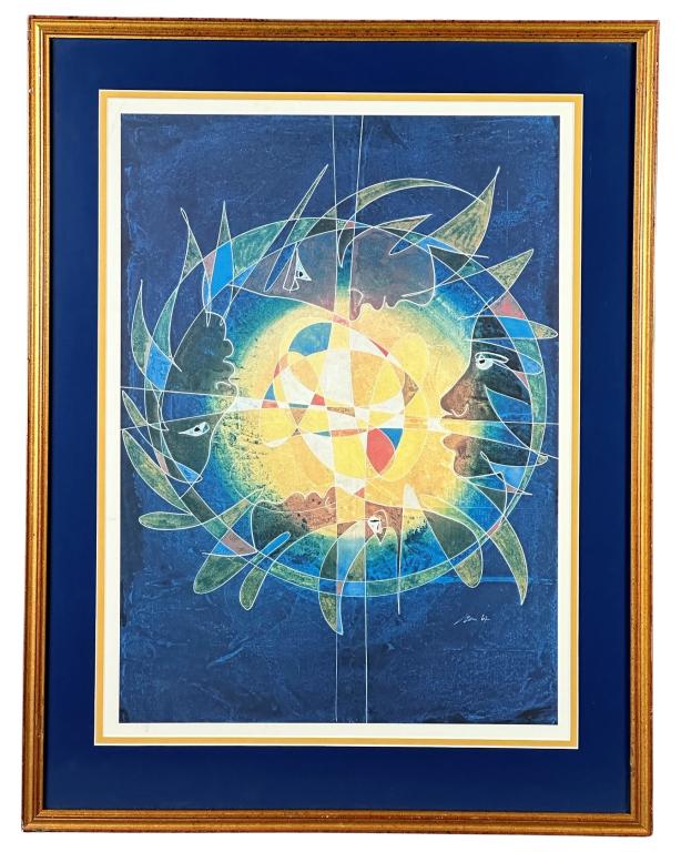 Hans Erni- Peace on Earth Vintage Lithograph Print (1 of 3)
