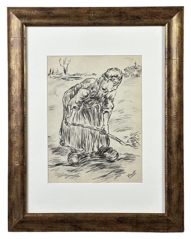 Vincent Van Gogh (in style) Charcoal Drawing (1 of 5)