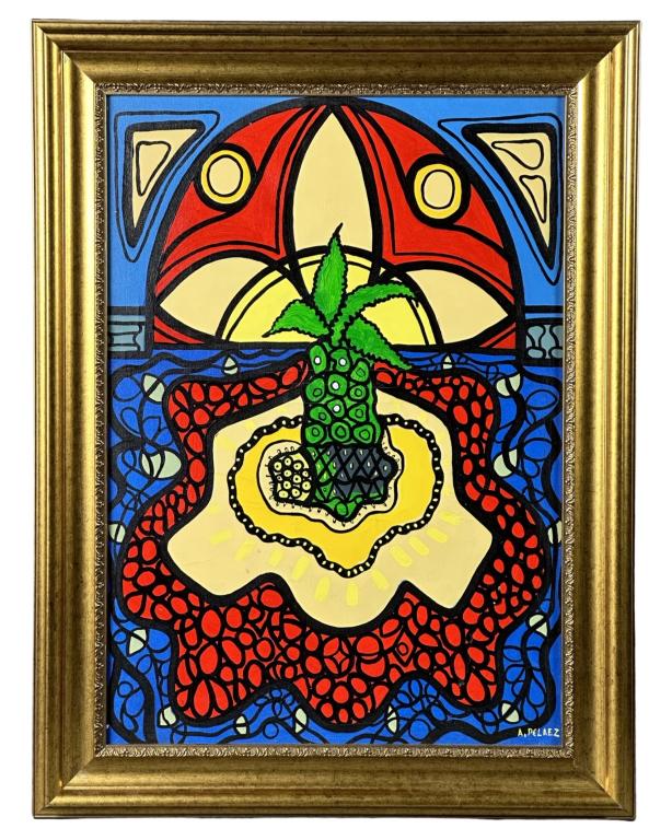 Amelia Pelaez (in style) Avant-Gard Oil Painting (1 of 7)