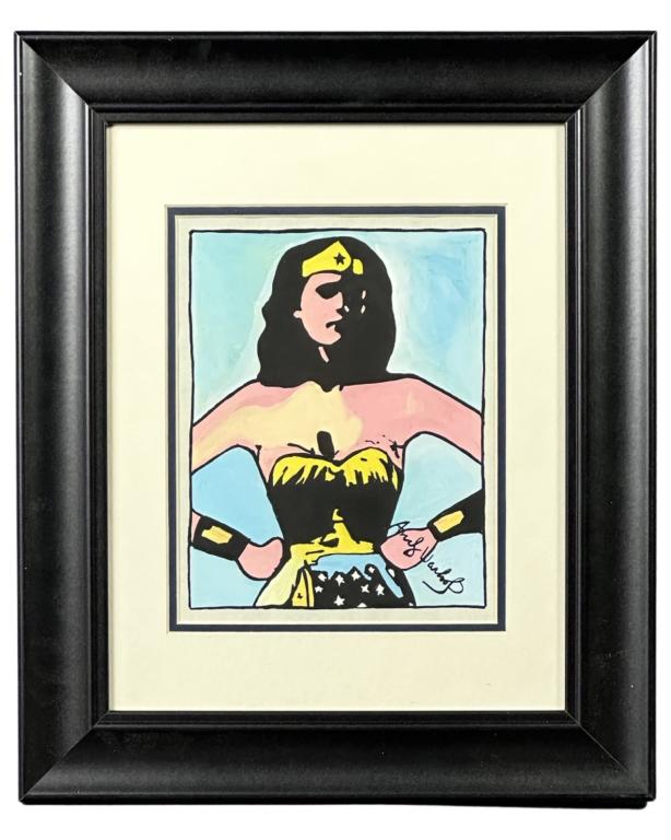 Andy Warhol (in Style) Pop Art Wonder Woman Drawin (1 of 4)