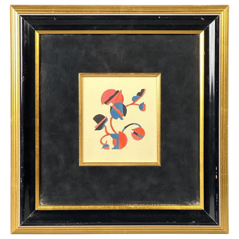 Segre Gladky- Ornamental Composition Pochoir Print (1 of 4)