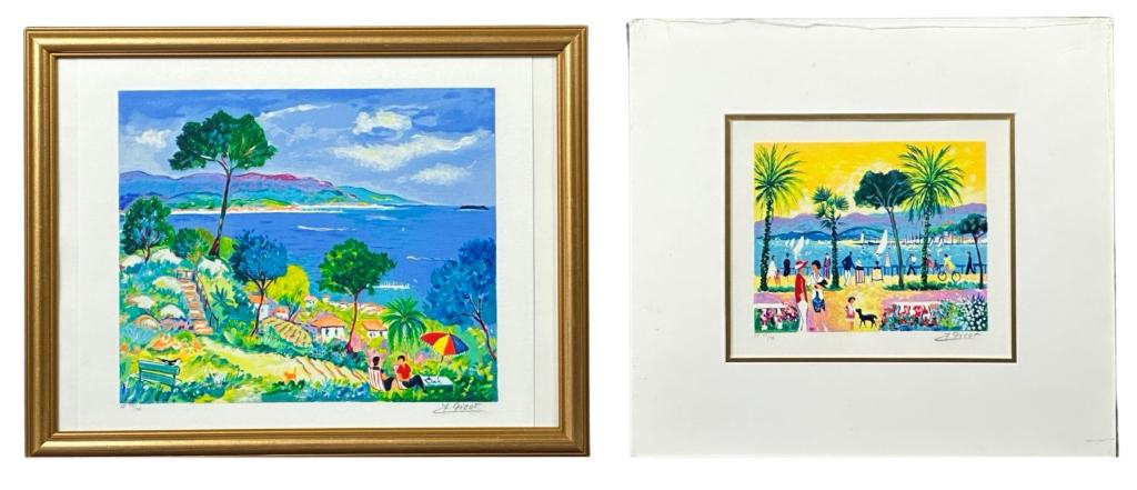 Jean-Claud Picot- 2 Signed LE Serigraphs (1 of 9)