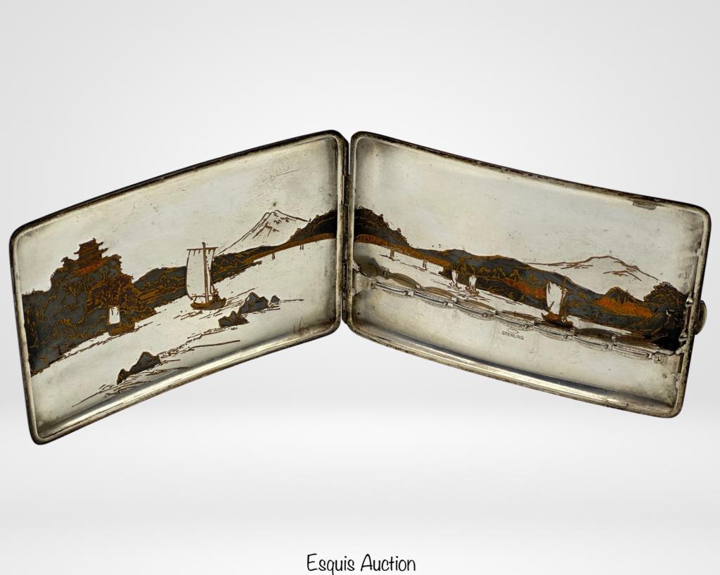 Antique Japanese Sterling Silver Cigarette Case (1 of 8)