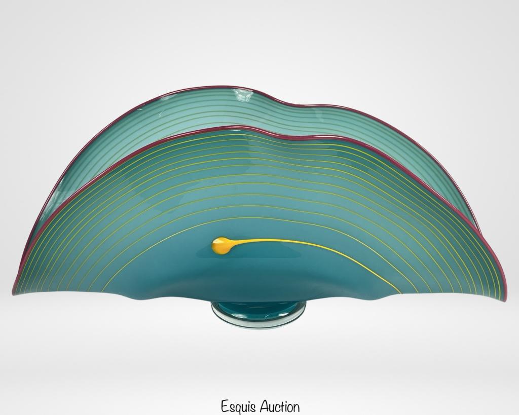 Jennifer Holmes  Art Glass Centerpiece Bowl (1 of 5)