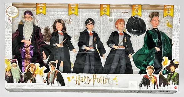 Harry Potter Wizarding World 5 Doll Set- New: Harry Potter Wizarding World 5 Doll Set by Mattel. New